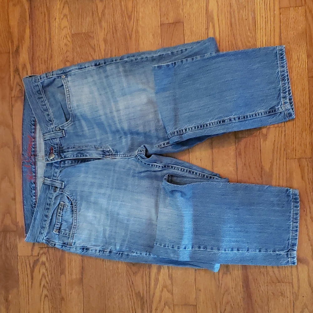 Mens red cammel jeans